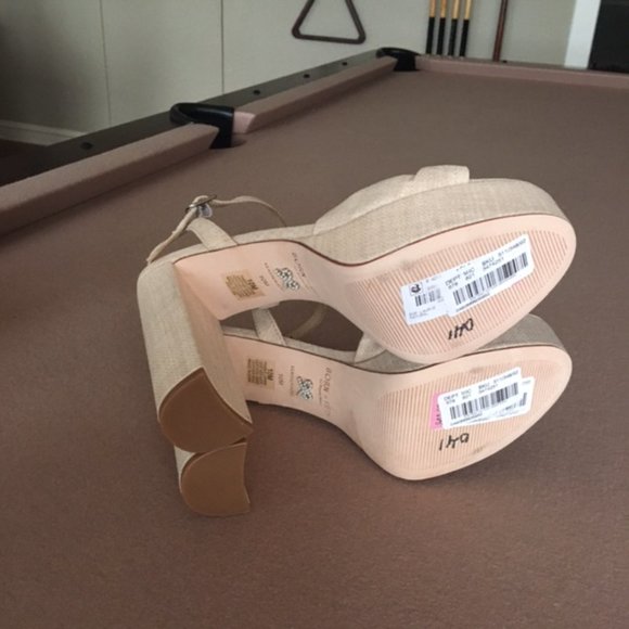 Born on Fifth Laurie Linen Knotted Ankle Strap Platform Sandals Size 9.5, 10, 11 - Picture 8 of 8